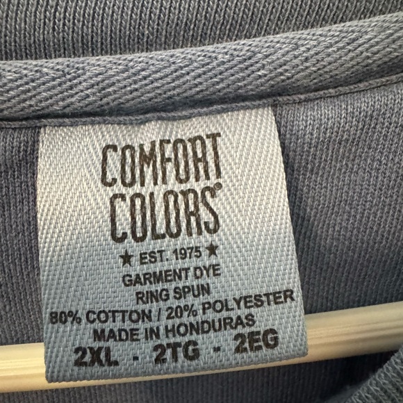 Comfort Colors Sweatshirt in Blue Size 2XL - Picture 2 of 5